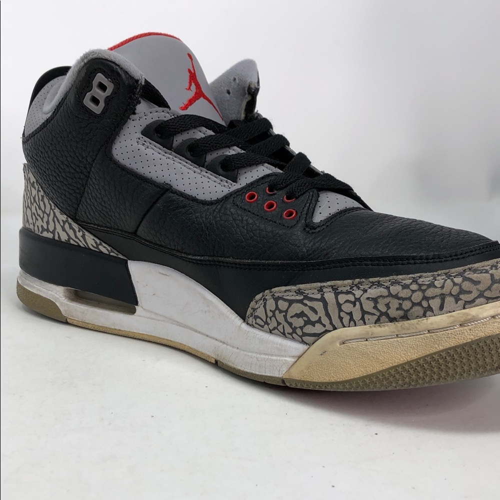 Nike Air Jordan 3 Retro 2018 Black Cement 854262-001 Men’s Sneakers - Size 12 - Picture 11 of 14